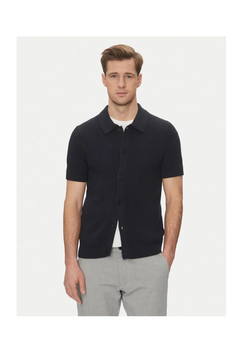 Мъжка блуза Joop Jeans - 10019223 30045456 - Памук - Тъмносин