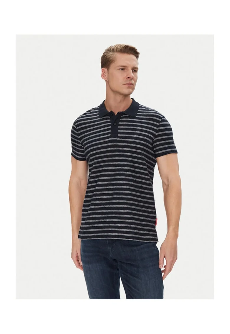 Мъжка поло тениска Joop Jeans - 10019359 30045759 - Памук - Тъмносиньо
