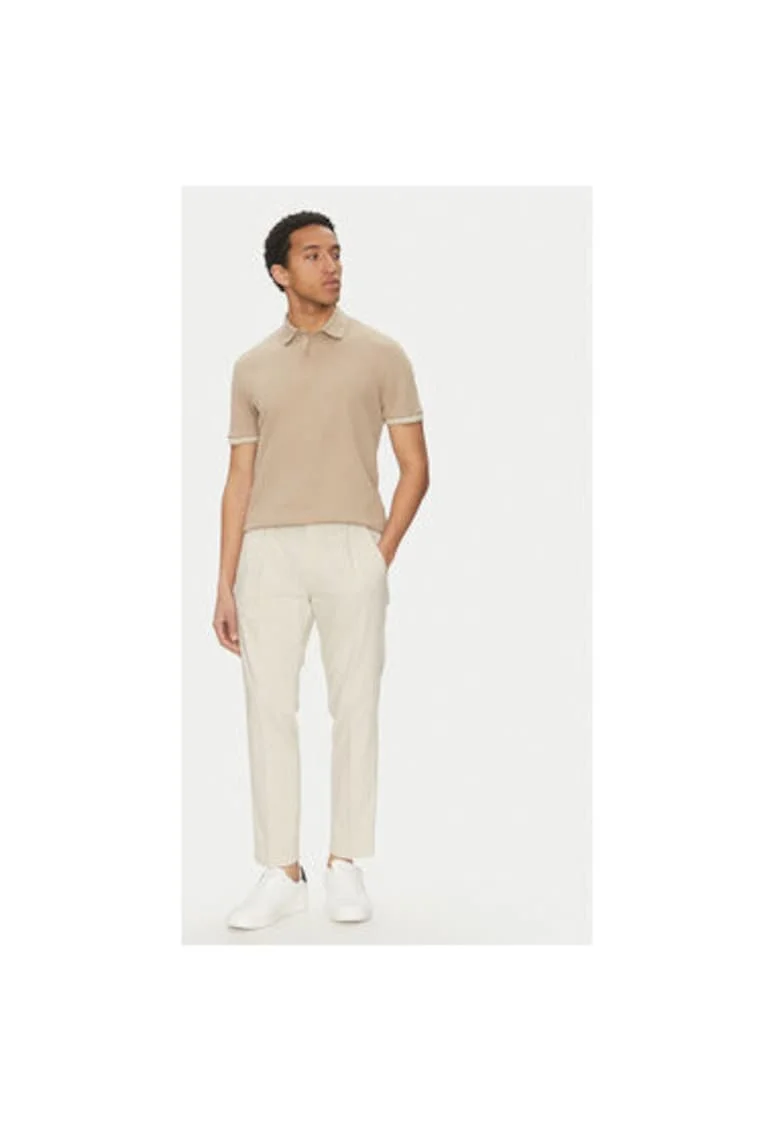 Мъжка поло тениска Joop Jeans - 10019361 30046012 - Памук - Бежов