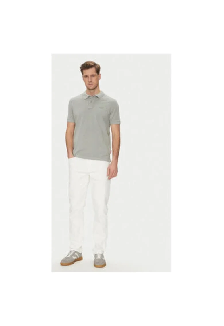Мъжка поло тениска Joop Jeans - 10019371 30045619 - Органичен памук - Сив