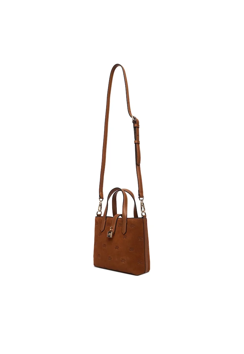 Дамска чанта  естествена кожа - цвят Dark Tan - модел 1UR B1W30104