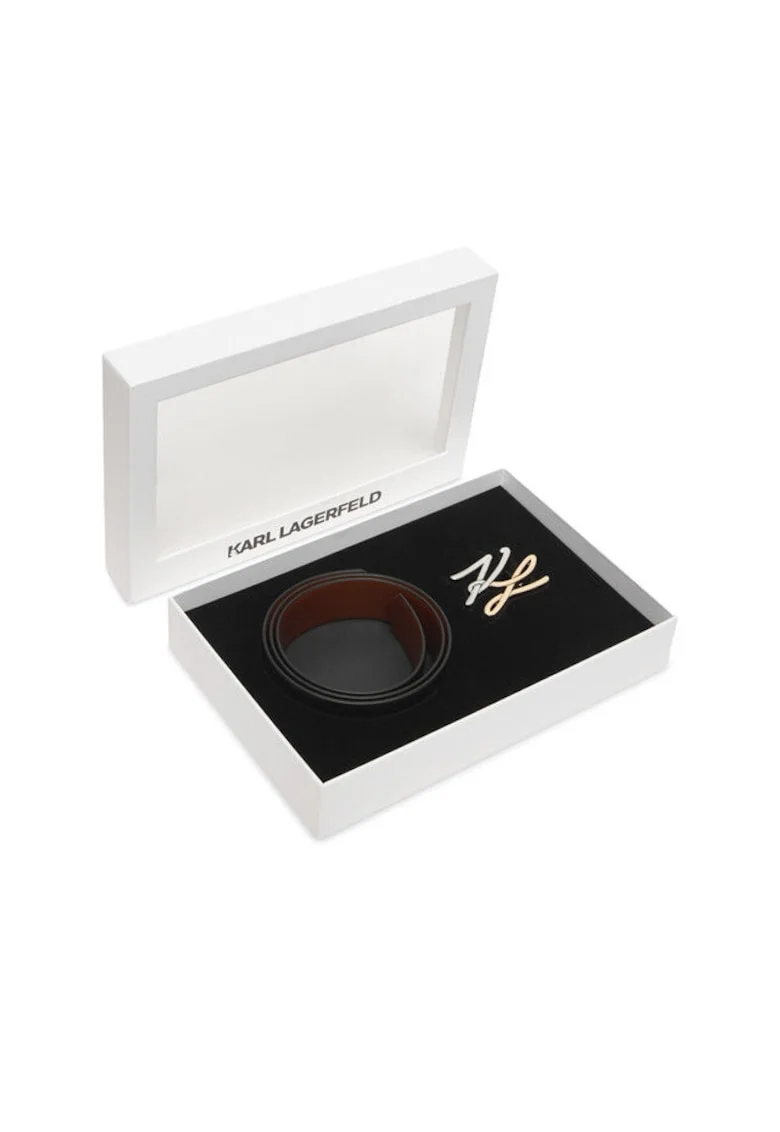 естествена кожа  Black 999 Karl Lagerfeld дамски колан жена Black 999 B1W33044 дамски