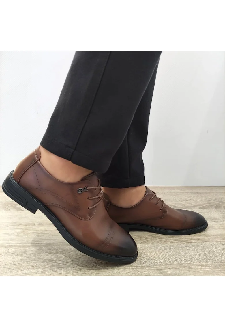 Елегантни мъжки обувки  B16233 Brown - Кафяви