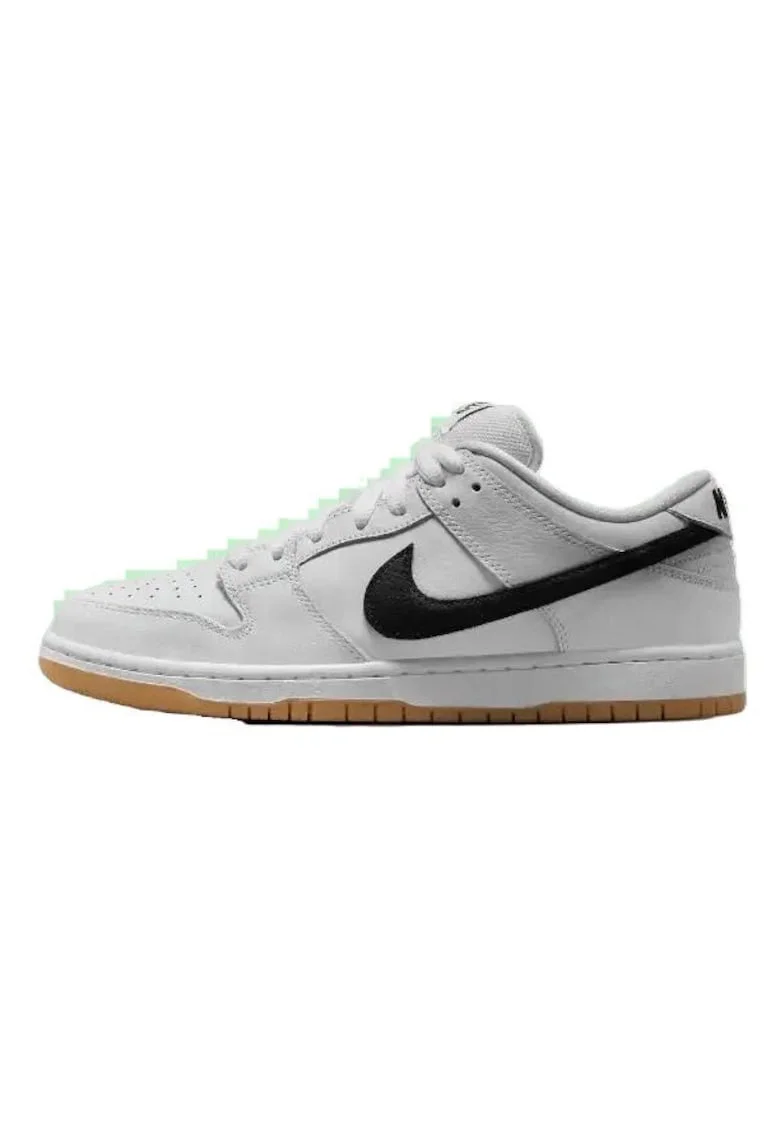 Мъжки спортни обувки  Dunk Low Pro ISO - бели - кожа - кафява гумена подметка