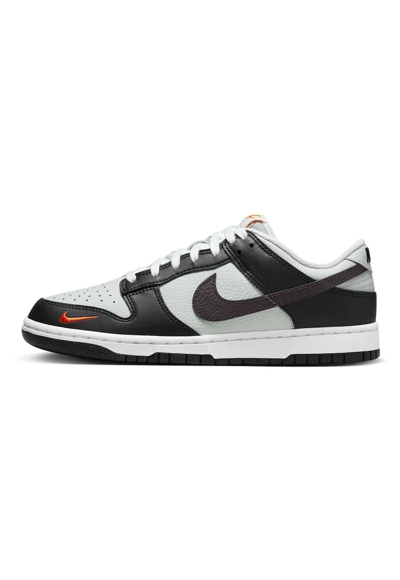 Спортни обувки -  Nike Dunk Low Pp Black Total Orange Mini Swoosh - кожа - черни
