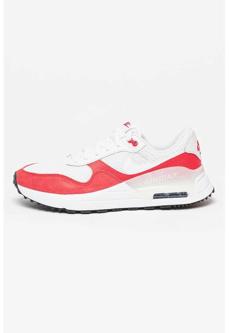 Спортни обувки с детайли от велур Air Max SYSTM - Червен