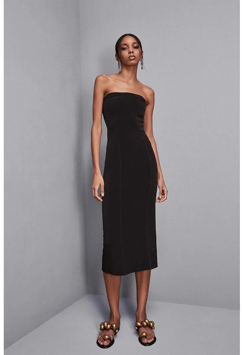 Off shoulder Dress With Back Slit