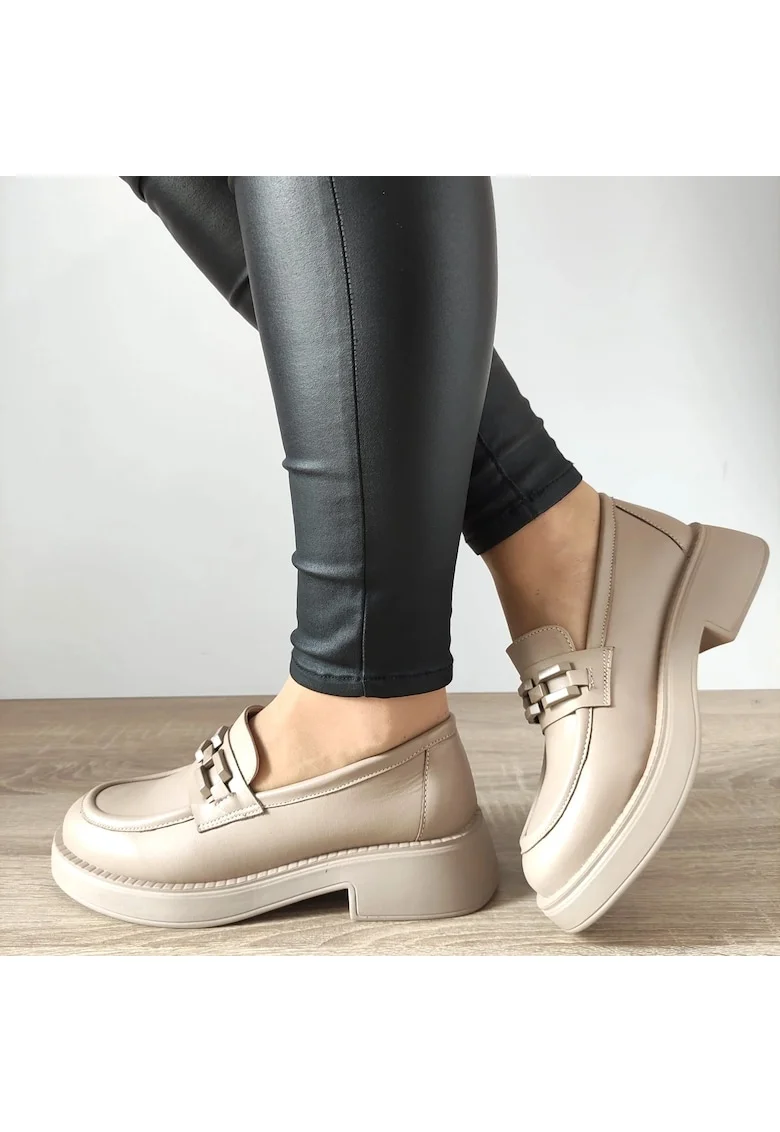 Елегантни дамски обувки  3099-1 Beige - Бежови