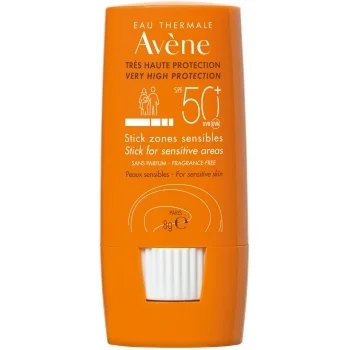 АВЕН Слънцезащитен стик за чувствителни зони за лице и тяло SPF50+ 8 гр.