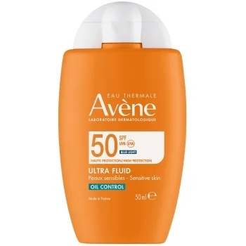 АВЕН Слънцезащитен ултра флуид за мазна кожа SPF50 50 мл.