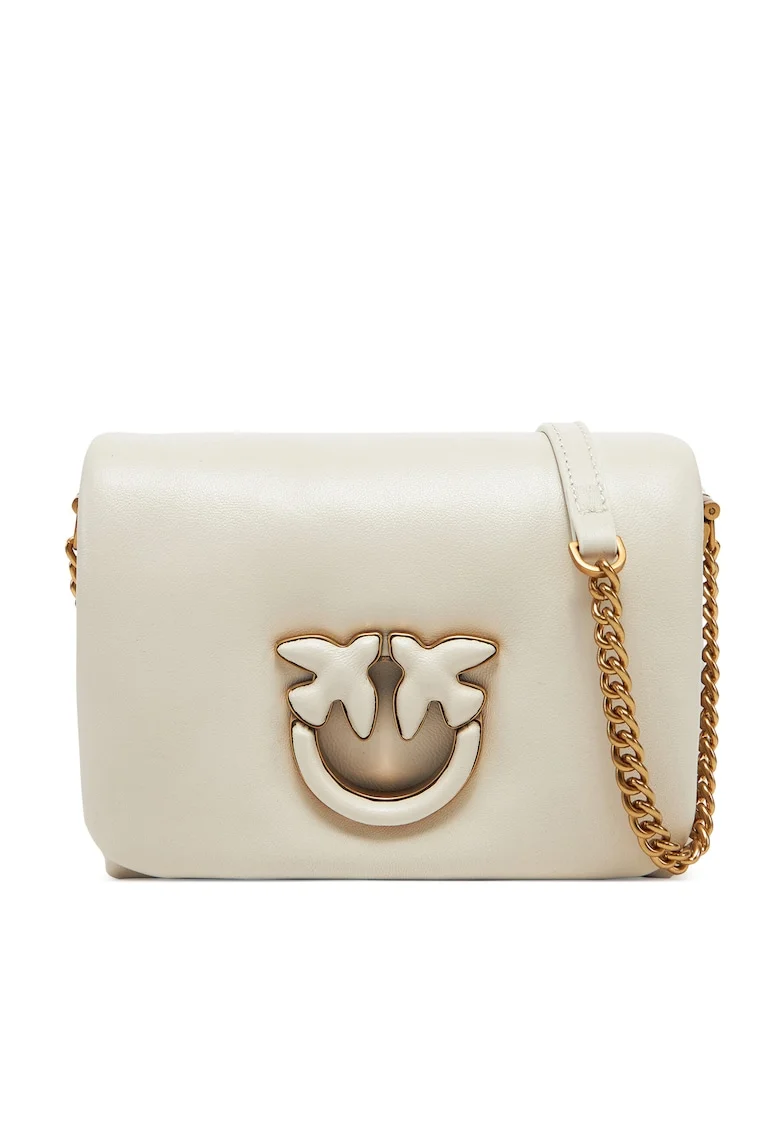 Дамска чанта  Bianco Seta/Antique Gold - модел Love Click Puff Baby