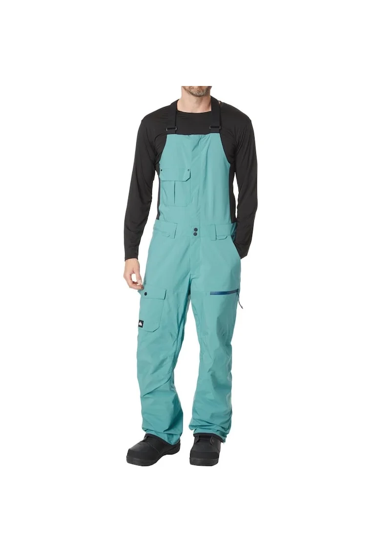 Blue 100% полиестер Водоустойчиви зимни спортни панталони Utility Bib Set