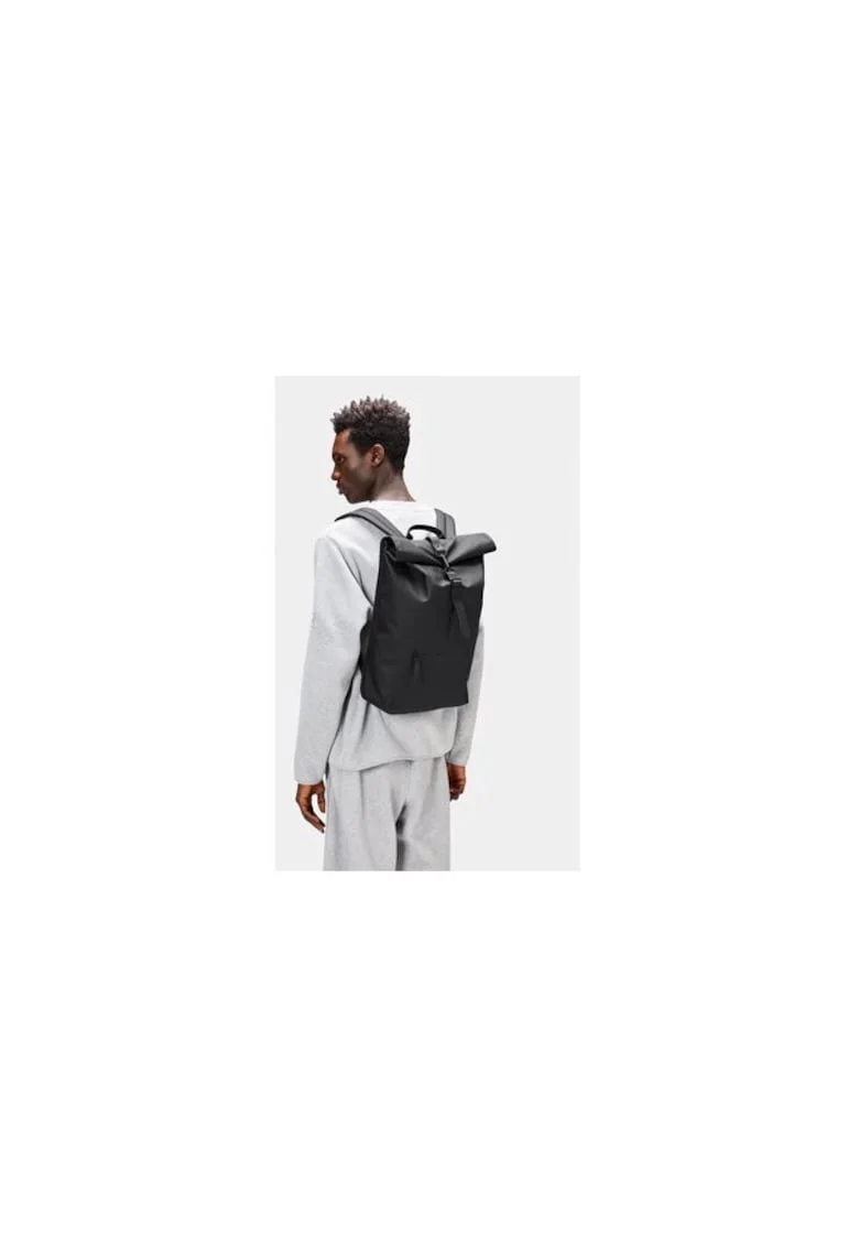 Раница  Rolltop W3 13320 - черна