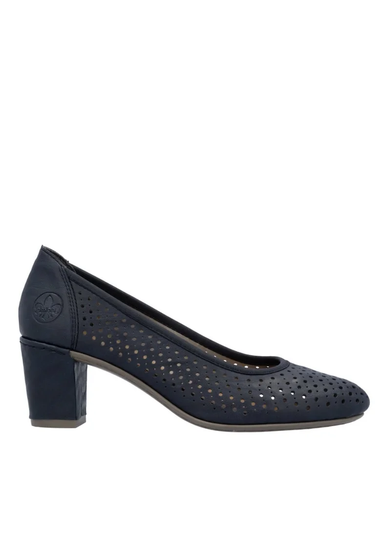 Pantofi casual - dama -  41057-14 - albastru - piele naturala