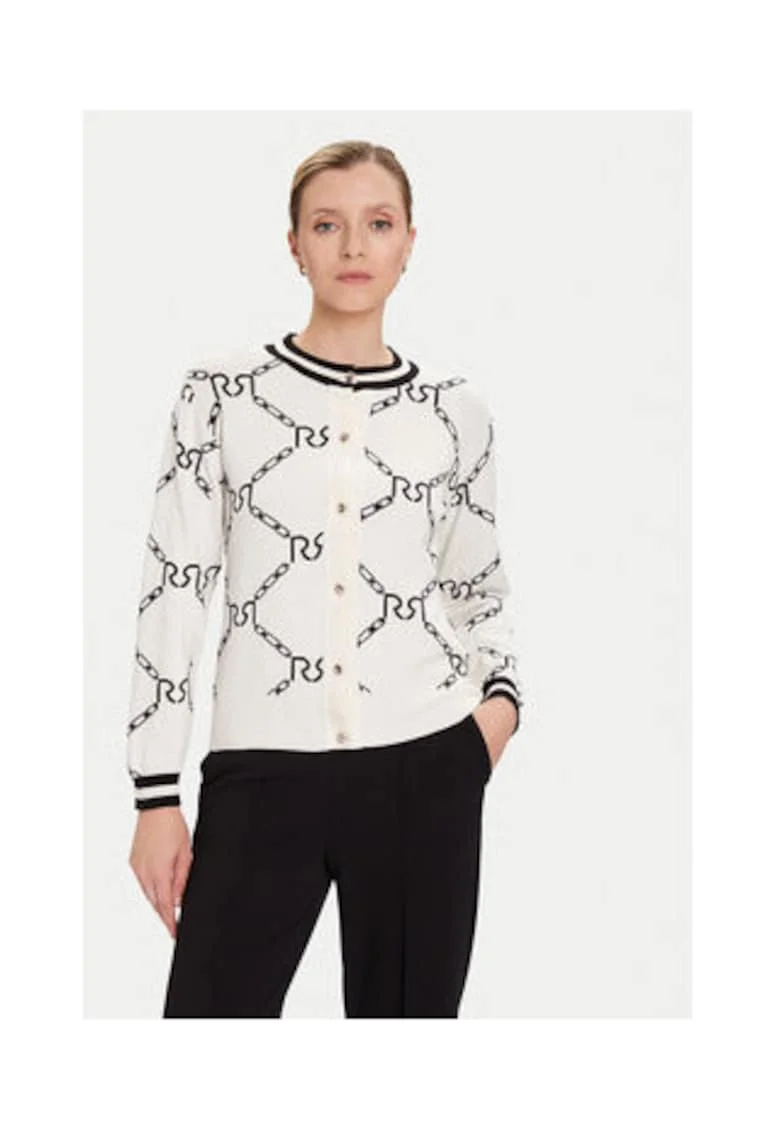 Cardigan dama -  Alb - 52% viscoza - 26% poliester - 22% poliamida