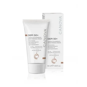 КАНОВА ДЕПИ SPF 50+ Изсветляващ дневен крем за лице, ръце и деколте 50 мл.