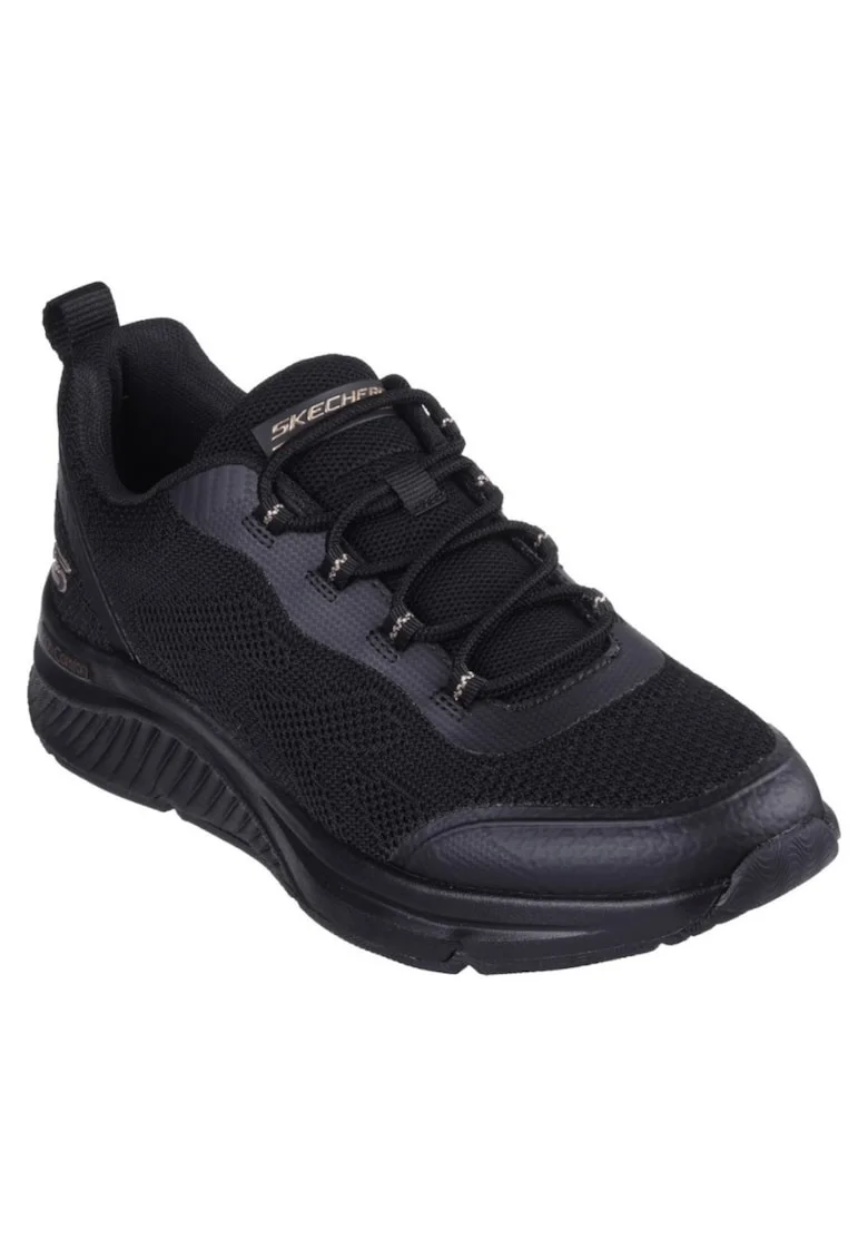 Skechers Bobs Arch Comfort B Sweet- A Pinch Дамски черни маратонки с връзки 117561-BBK