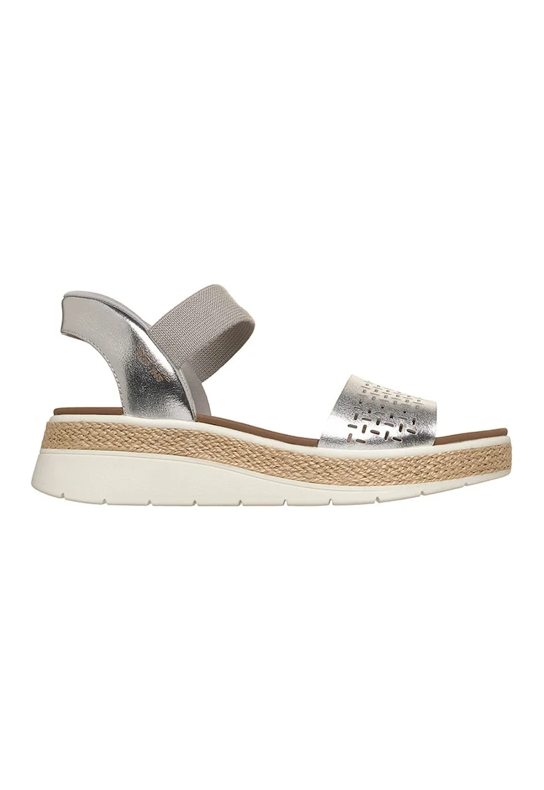 Скосени сандали Slip Ins™ Sun Ray - Карамел/Сребрист