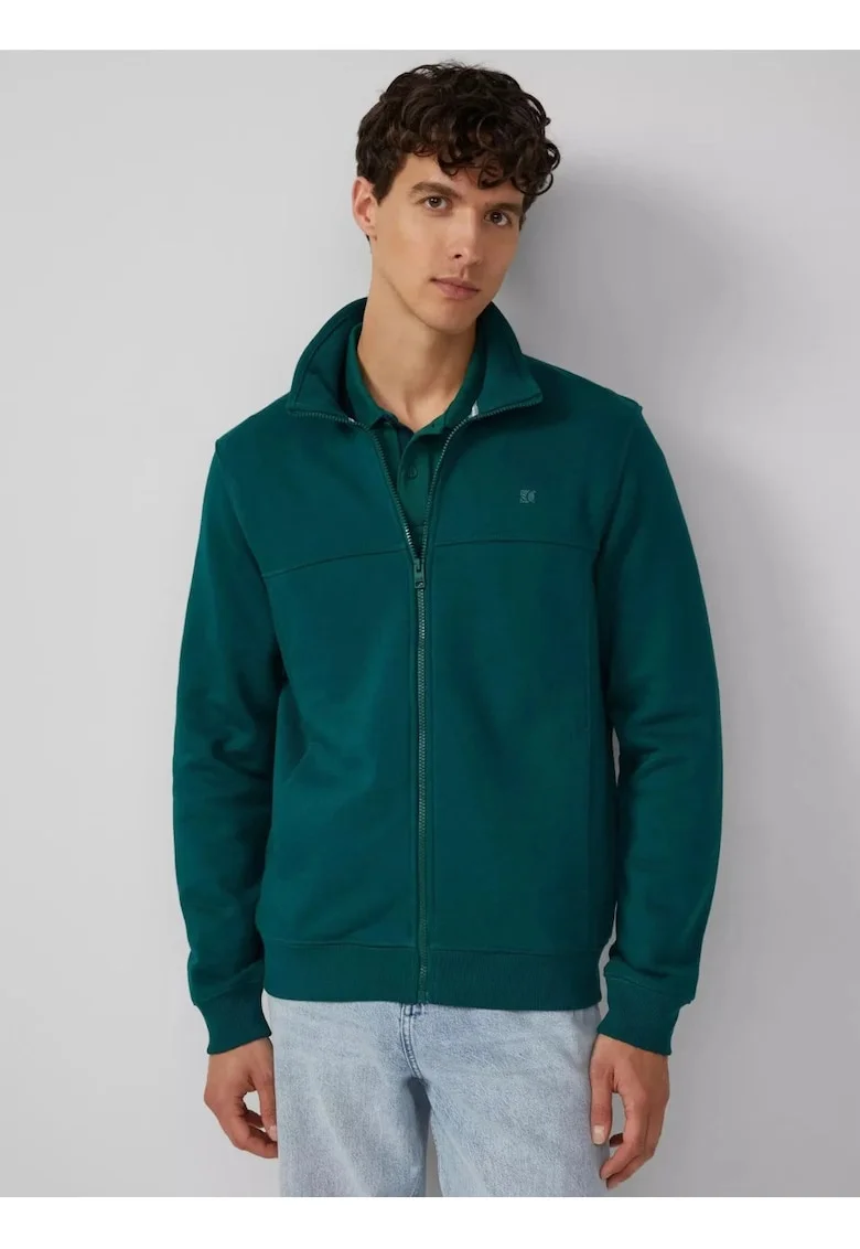 Bluza sport cu guler inalt si fermoar - Regular fit