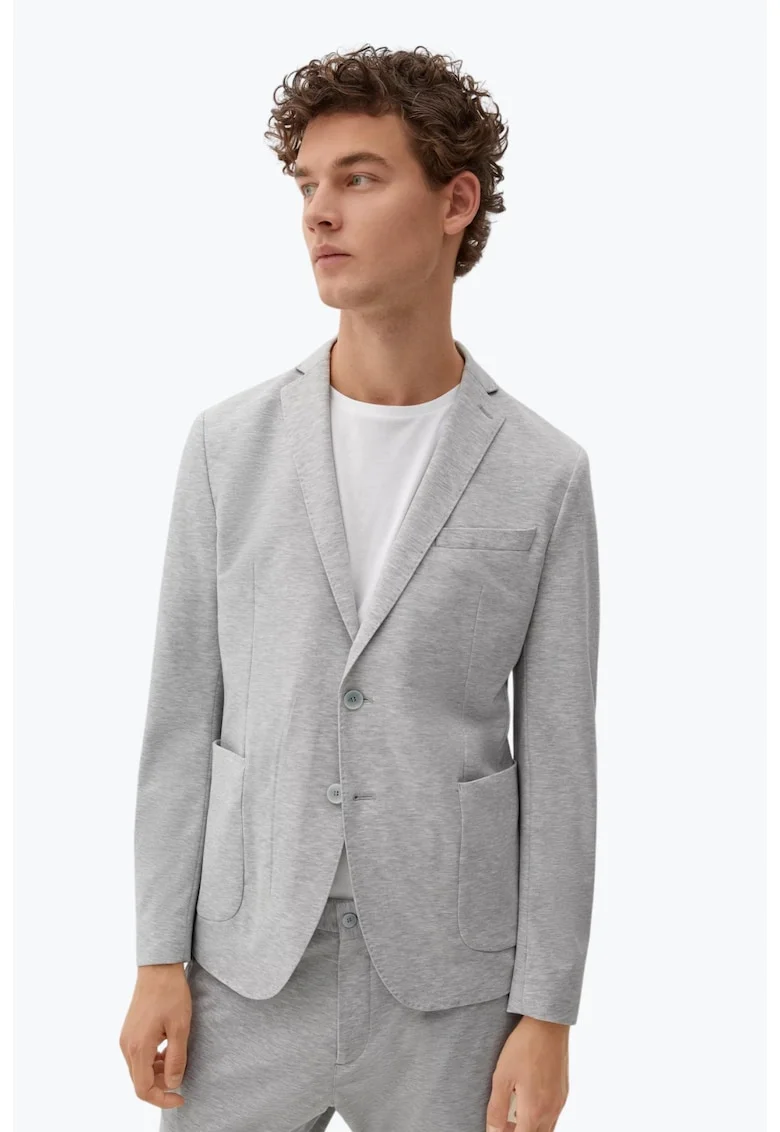 Светлосиво Slim fit мъжко яке Joog Suit