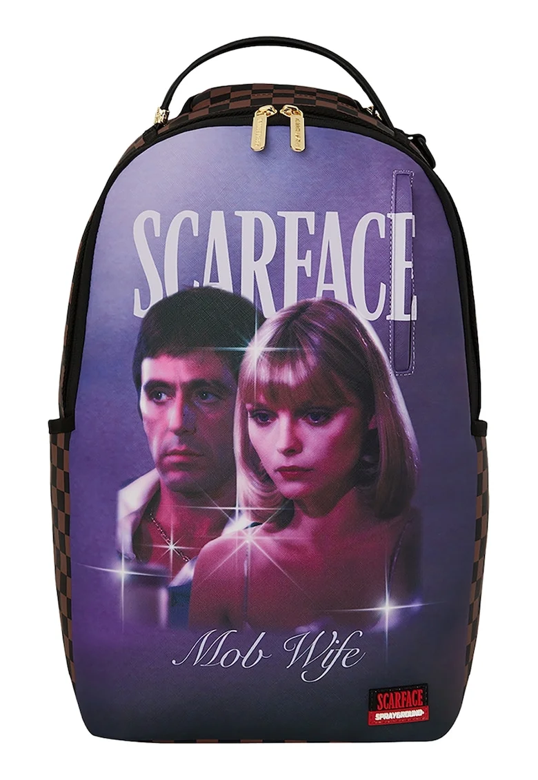 Раница от еко кожа с принт на Scarface