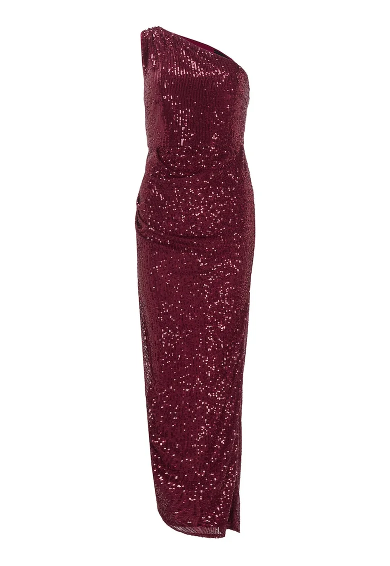 Дамска рокля  5AI09800 - Полиестер - Бордо