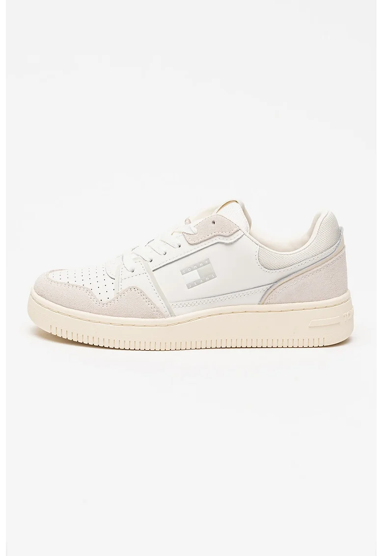 Кожени спортни обувки Retro с велур
