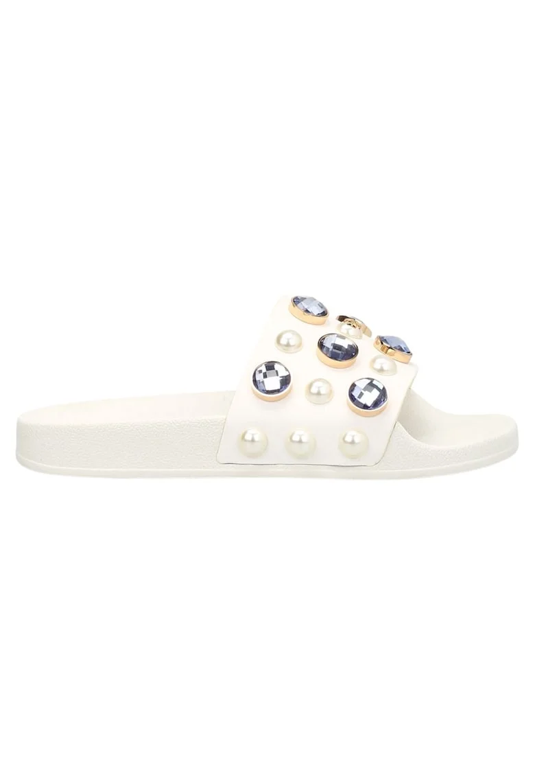 Дамски плажни чехли - Tory Burch - модел Wail - кристали - естествена кожа
