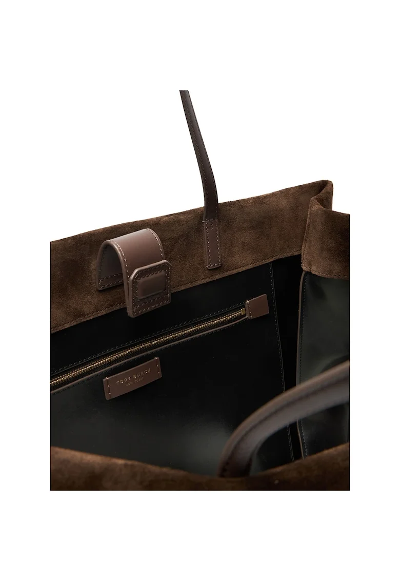 Дамска чанта  Ella Suede Tote - цвят Pine Bark - размери 1709