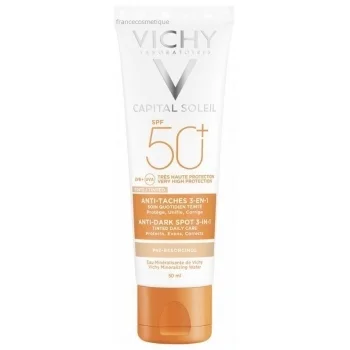 ВИШИ СОЛЕЙ Слънцезащитен тониран крем против пигментни петна SPF50+ 50 мл.