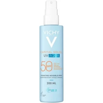 ВИШИ СОЛЕЙ UV AQUA SPF 50 Слънцезащитен спрей за тяло 200 мл.