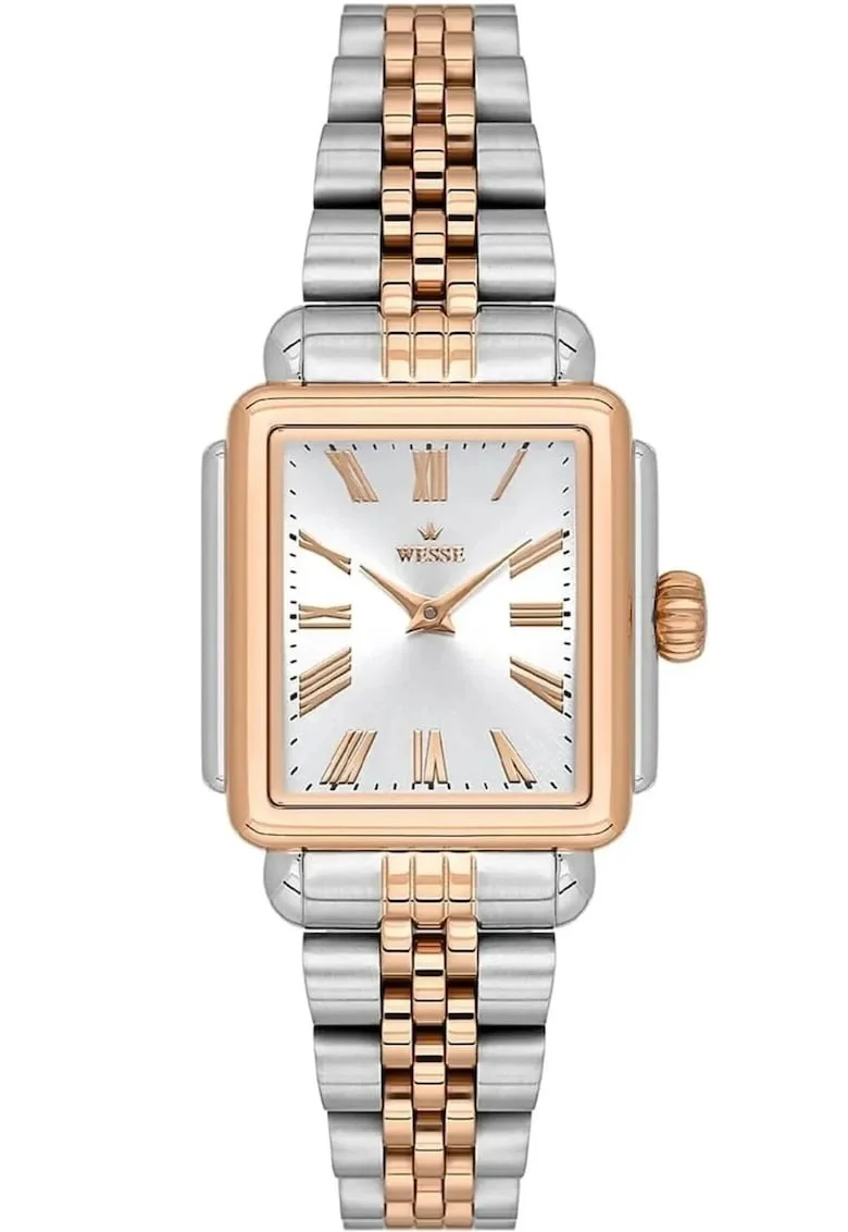 Дамски часовник  WWL113403 36x40mm стомана - метална верижка - водоустойчив 3 ATM