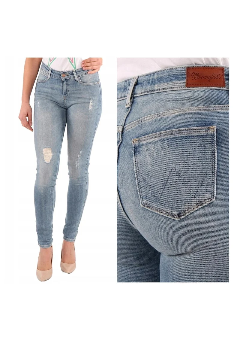 Дамски дънки -  Skinny - 11083-184 - Памук|Полиестер|Еластан - Дълги - Petite - Дънкови - W24-L32 US