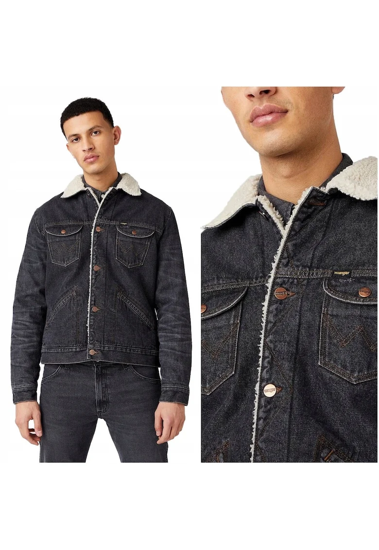 Яке  124Mj Sherpa - 2XL INTL - дънково - черно - стандартна кройка