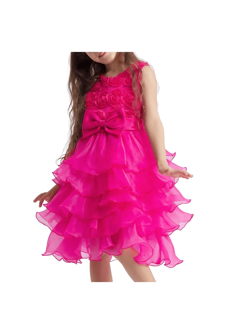 Elodie Fuchsia Occasion рокля за малки момичета – Елегантна